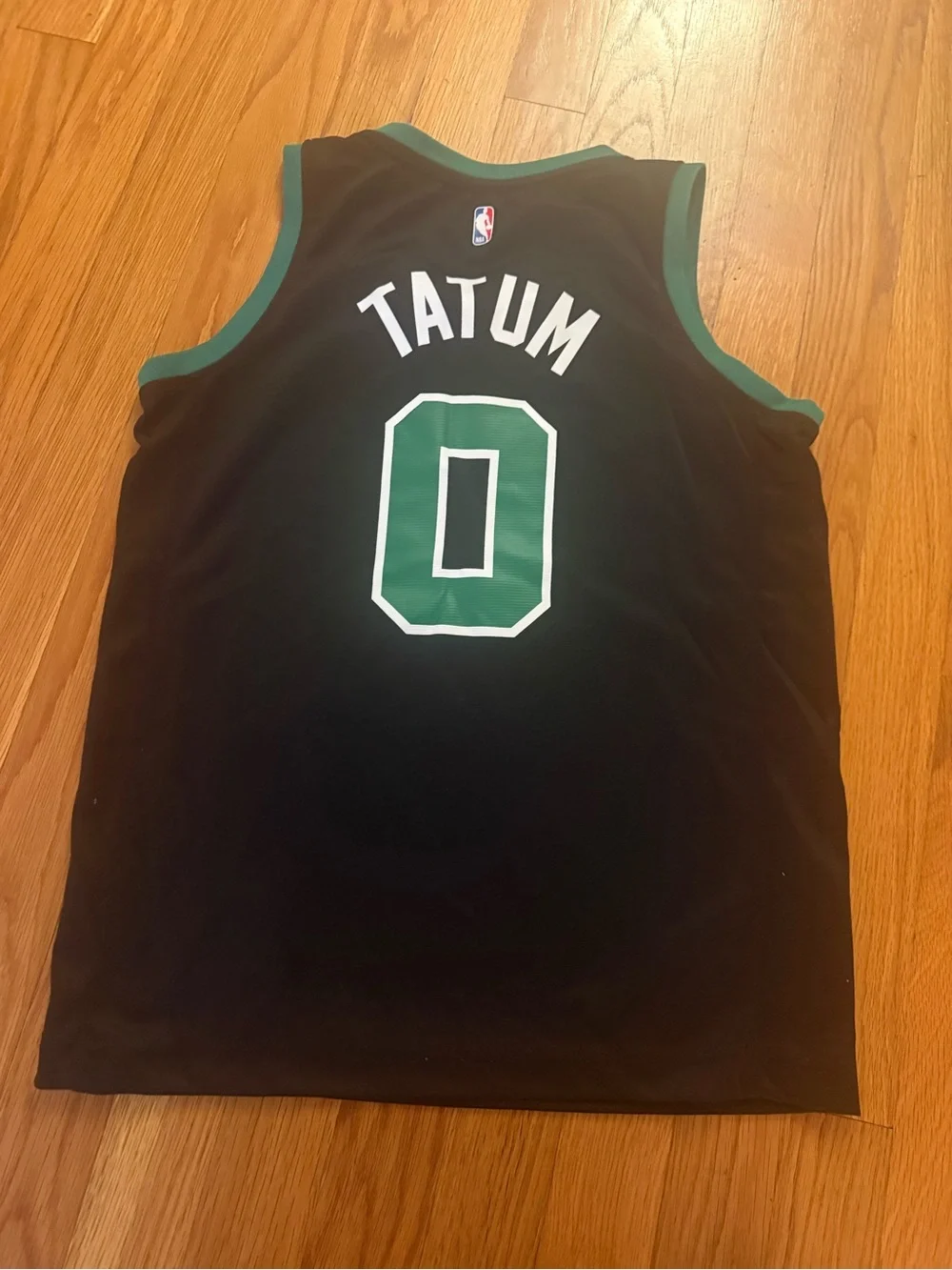 Fanatics Black and Green Celtics Tatum Jersey Tank Top
